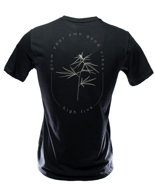 High Five - Camiseta - Grow your own good vibes - preta - masculina - costas