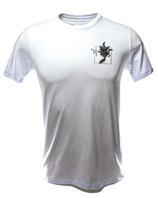 Camiseta Flores - Branca - Masculina