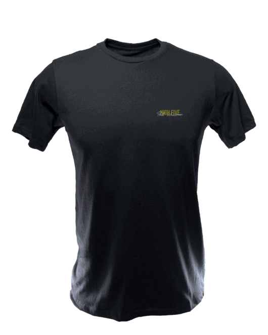 Camiseta Folha Granulada - Preta - Masculina - Frente
