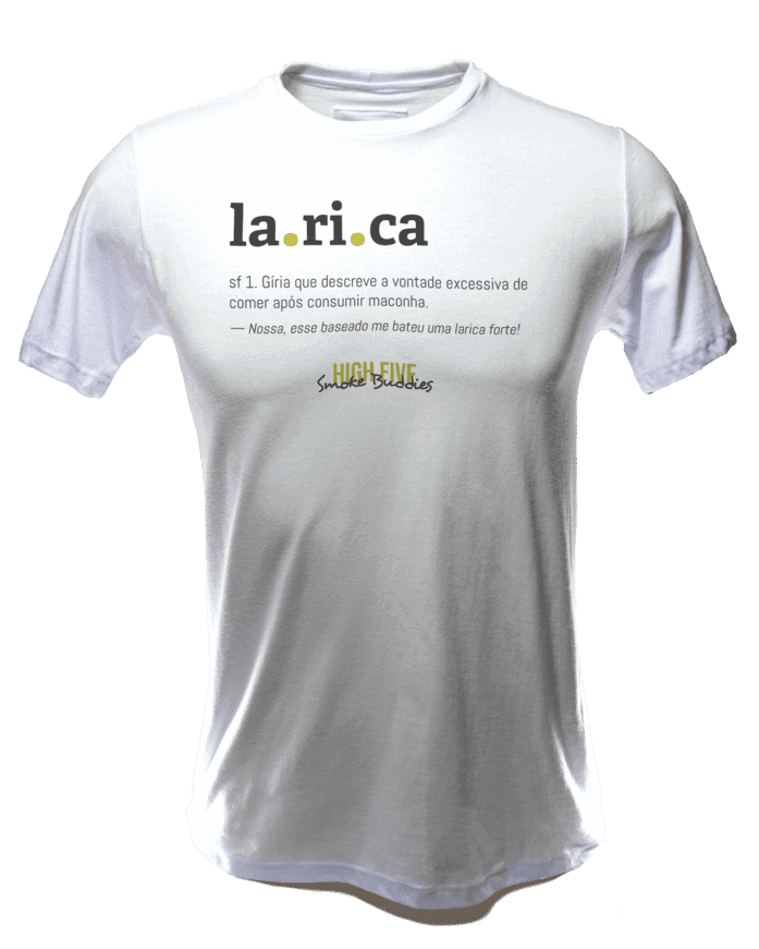 Camiseta Dicionário LARICA - Branca - Frente