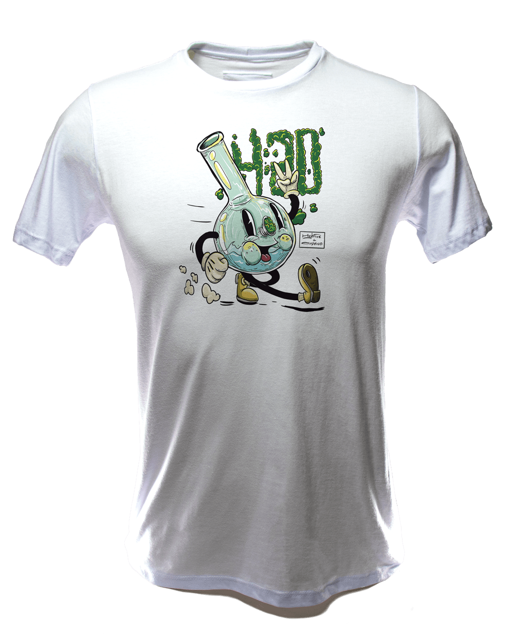 Camiseta Canarinho Brasileiro Pistola Mandrake T-Shirt Cor:Branco