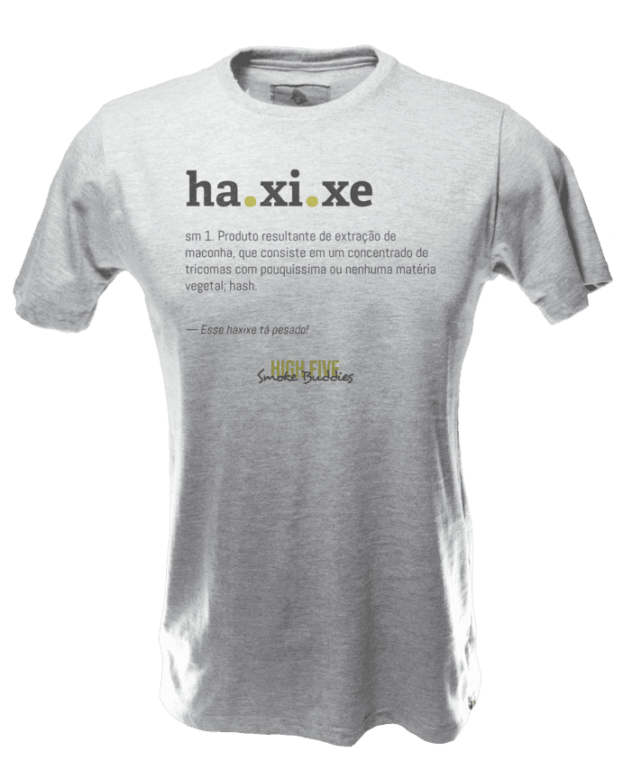 Camiseta Dicionário Haxixe - Cinza - Frente