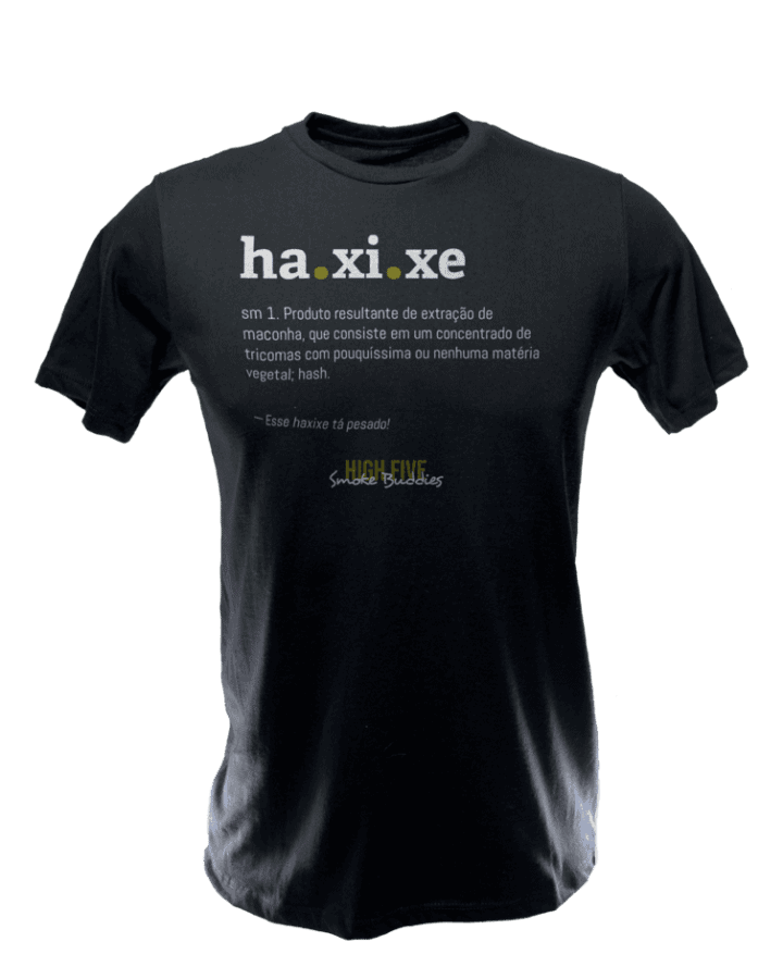 Camiseta Dicionário Haxixe - Preta - Frente