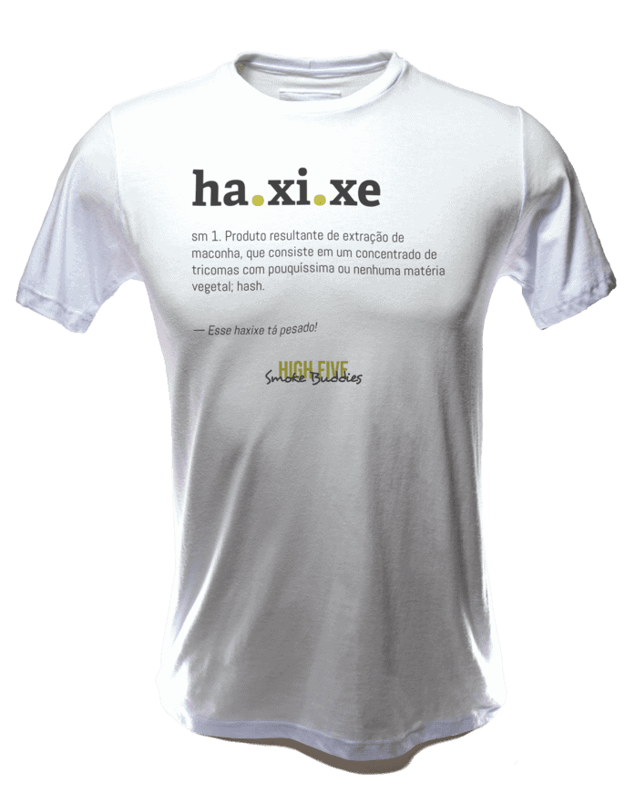 Camiseta Dicionário Haxixe - Branca - Frente