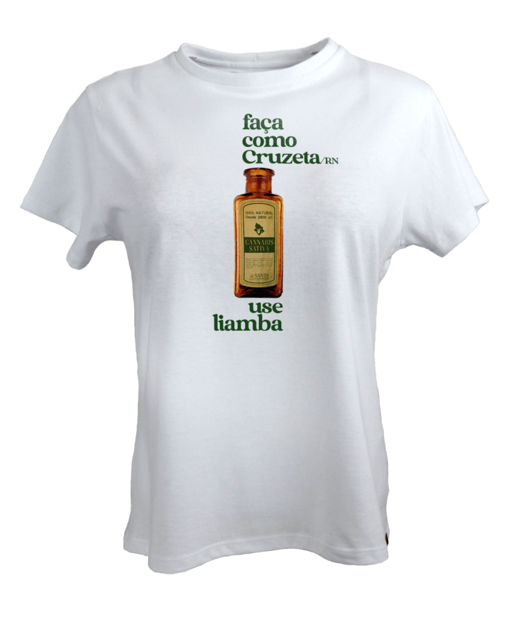 Camiseta "Use Liamba" - Branca - Frente - Feminina