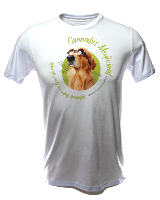 Camiseta Salvando todos os tipos de vidas "Cachorro" - Branca - Frente