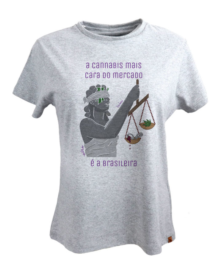 Parceiro High Five - Porta de Saída - Camiseta cinza - feminina