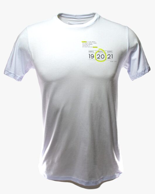 Camiseta Maconha - 420 Calendário - Branco
